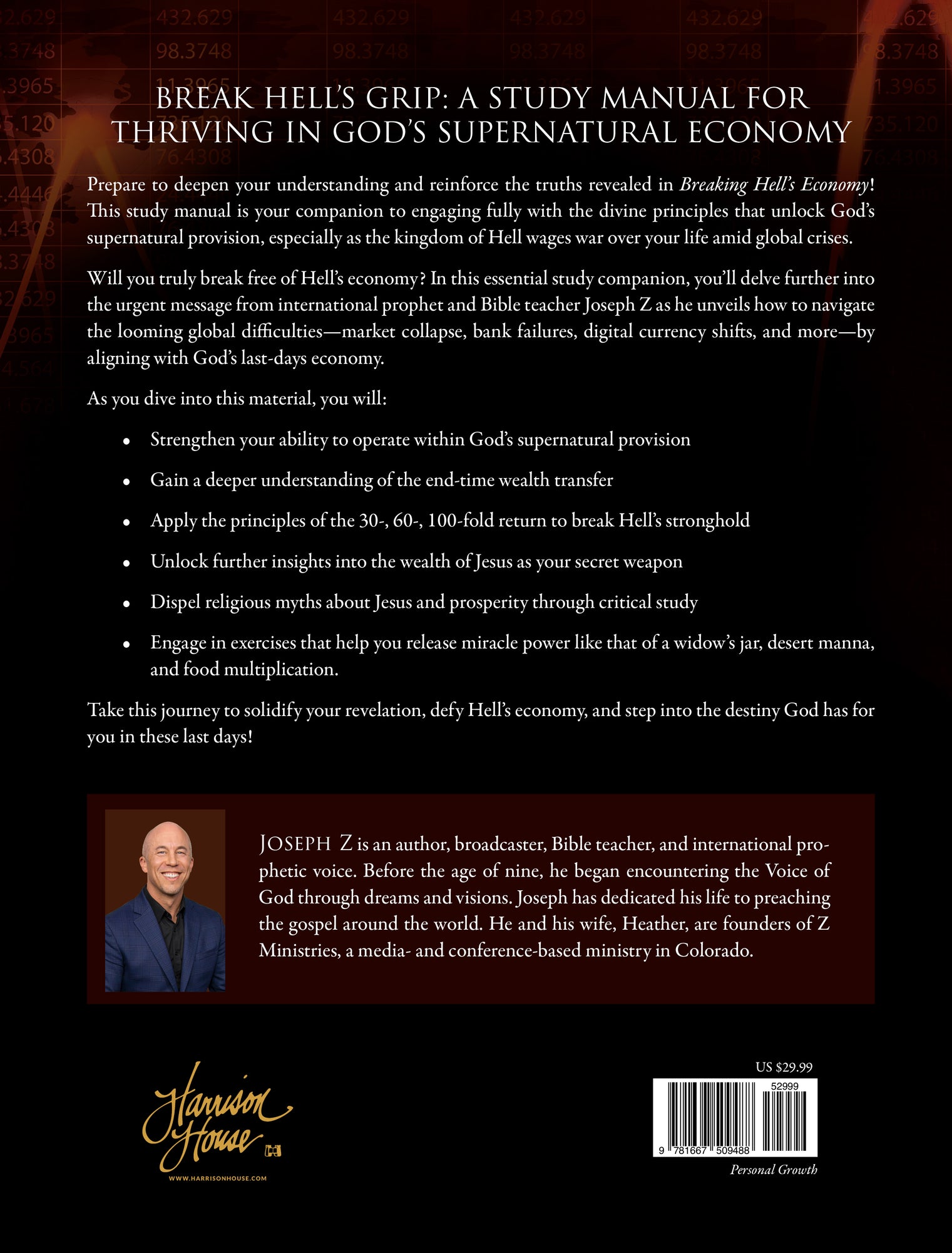 Breaking Hell's Economy Study Manual: Your Guide to Last-Days Supernatural Provision Paperback – December 3, 2024 Breaking Hell's Economy Study Manual: Your Guide to Last-Days Supernatural Provision Paperback – December 3, 2024