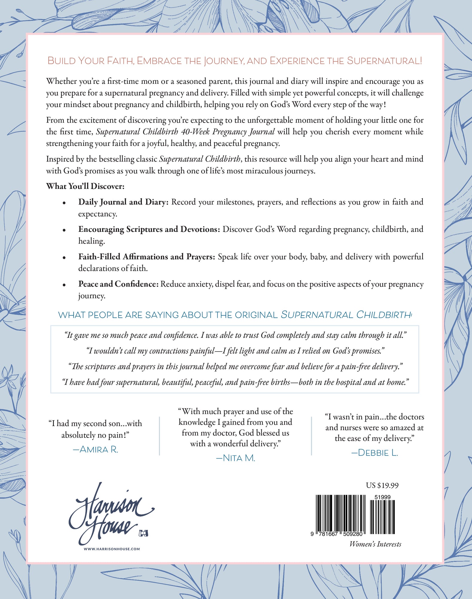 Supernatural Childbirth 40-Week Pregnancy Journal: Experiencing the Promise of God for Your Pregnancy and Delivery Paperback – May 6, 2025 Supernatural Childbirth 40-Week Pregnancy Journal: Experiencing the Promise of God for Your Pregnancy and Delivery Paperback – May 6, 2025