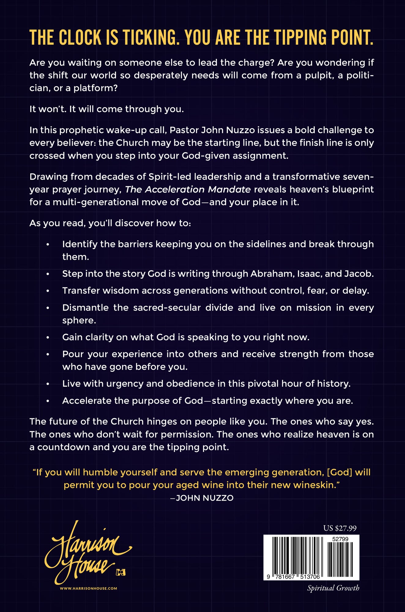 The Acceleration Mandate: God's Blueprint for Generational Impact Hardcover – January 6, 2026 The Acceleration Mandate: God's Blueprint for Generational Impact Hardcover – January 6, 2026