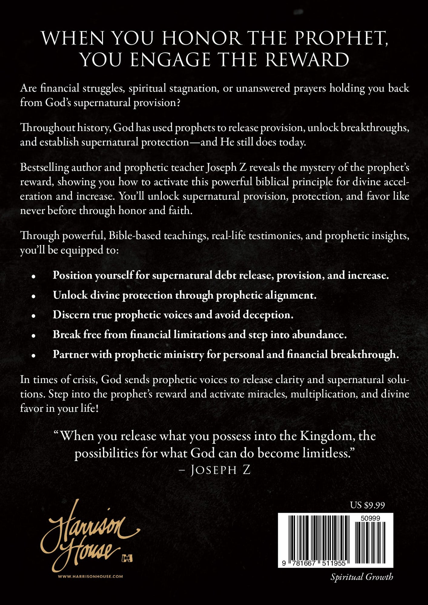 The Prophet's Reward: Partnering with the Prophetic for Your Faith, Favor, and Financial Miracles Paperback - August 6, 2025 The Prophet's Reward: Partnering with the Prophetic for Your Faith, Favor, and Financial Miracles Paperback - August 6, 2025