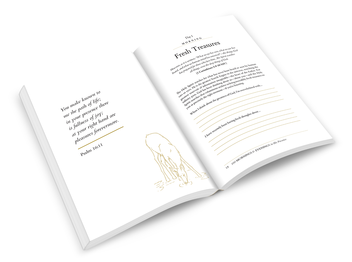 100 Mornings and Evenings in His Presence: A Guided Journal for Daily Encounters with God Paperback – December 6, 2022 100 Mornings and Evenings in His Presence: A Guided Journal for Daily Encounters with God Paperback – December 6, 2022
