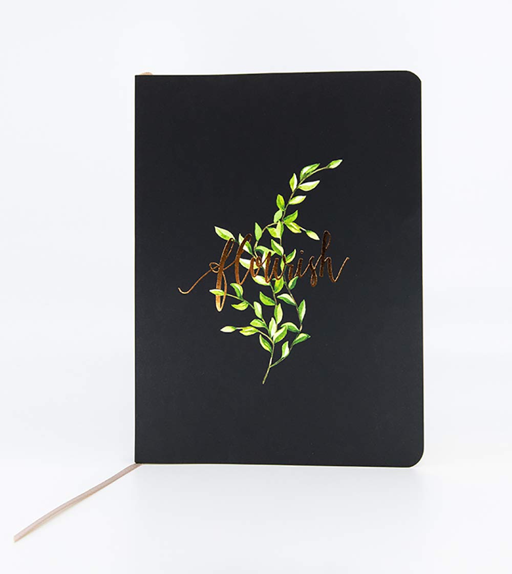 The Grove Journal, Flourish (Black): Soft-touch 160 Page Lined 5.5” x 7.5” Journal (Diary, Notebook) Paperback – October 15, 2019 The Grove Journal, Flourish (Black): Soft-touch 160 Page Lined 5.5” x 7.5” Journal (Diary, Notebook) Paperback – October 15, 2019