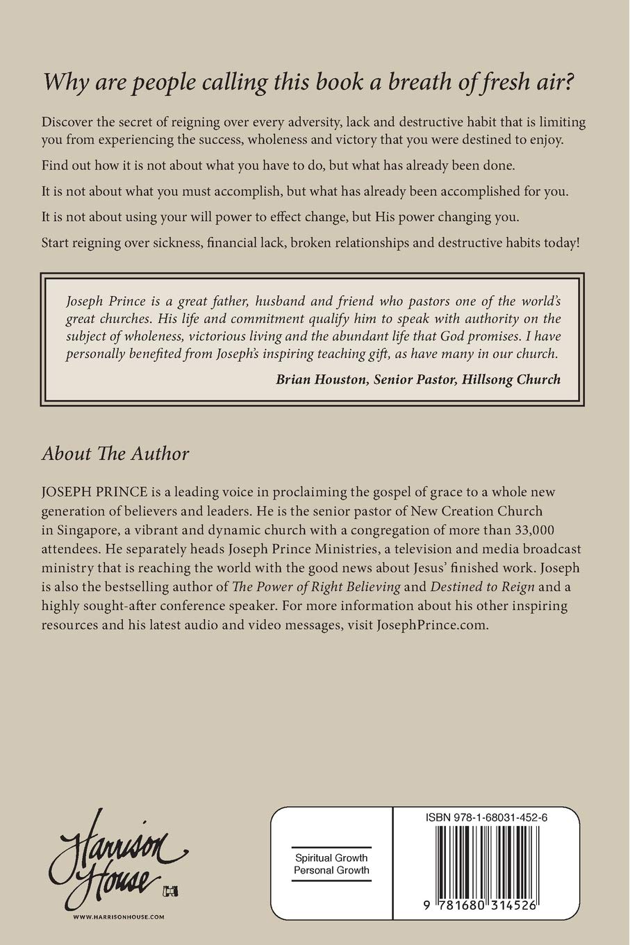 Destined to Reign Anniversary Edition: The Secret to Effortless Success, Wholeness, and Victorious Living Destined to Reign Anniversary Edition: The Secret to Effortless Success, Wholeness, and Victorious Living