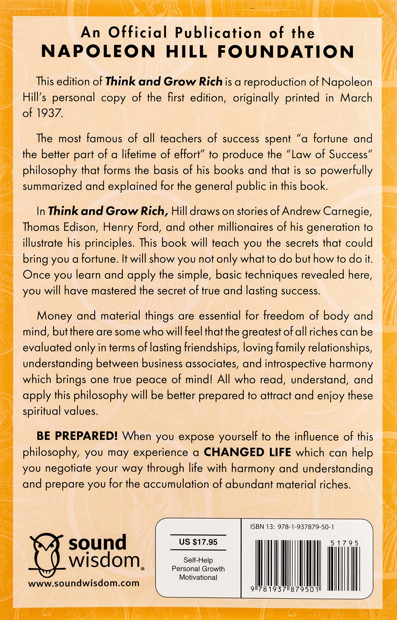 Think and Grow Rich (An Official Publication of the Napoleon Hill Foundation) Paperback – December 13, 2016 Think and Grow Rich (An Official Publication of the Napoleon Hill Foundation) Paperback – December 13, 2016