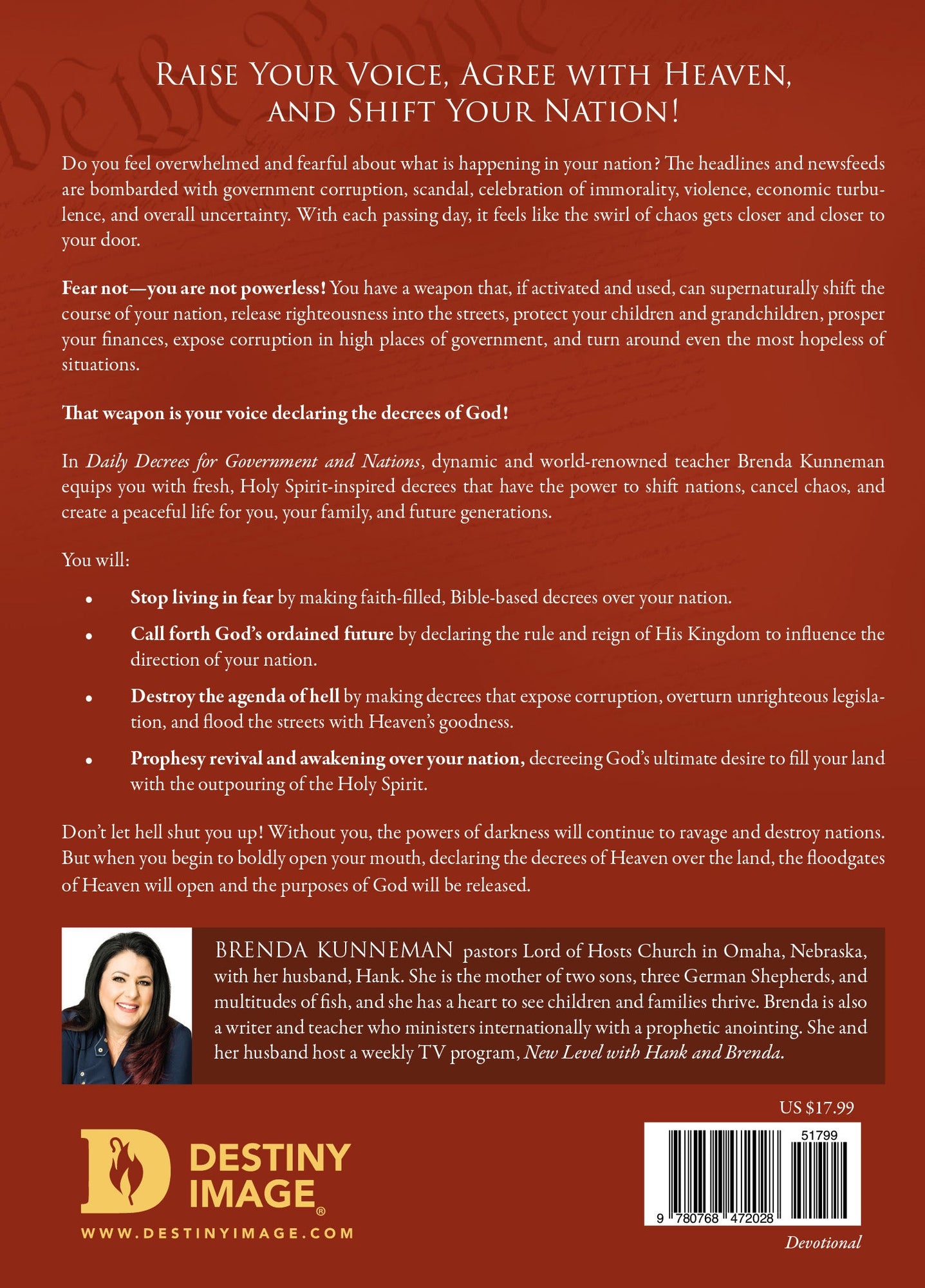 Daily Decrees for Government and Nations: Raise Your Voice, Agree with Heaven, and Shift Your Nation Paperback – September 11, 2023 Daily Decrees for Government and Nations: Raise Your Voice, Agree with Heaven, and Shift Your Nation Paperback – September 11, 2023