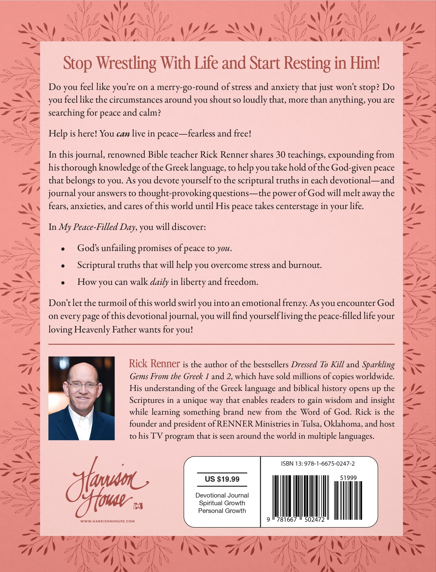 My Peace-Filled Day: A Sparkling Gems From the Greek Guided Devotional Journal Paperback – May 2, 2023 My Peace-Filled Day: A Sparkling Gems From the Greek Guided Devotional Journal Paperback – May 2, 2023