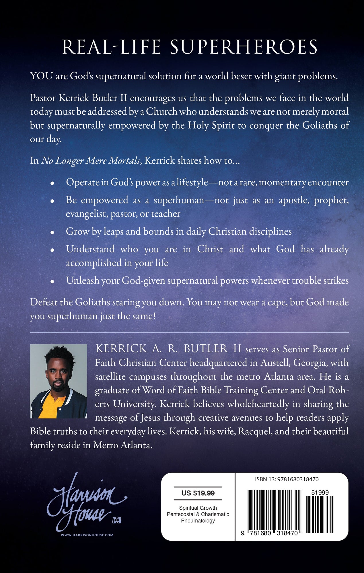 No Longer Mere Mortals: Seven Secrets to Living the Supernatural Life Paperback – February 15, 2022 by Kerrick Butler (Author) No Longer Mere Mortals: Seven Secrets to Living the Supernatural Life Paperback – February 15, 2022 by Kerrick Butler (Author)