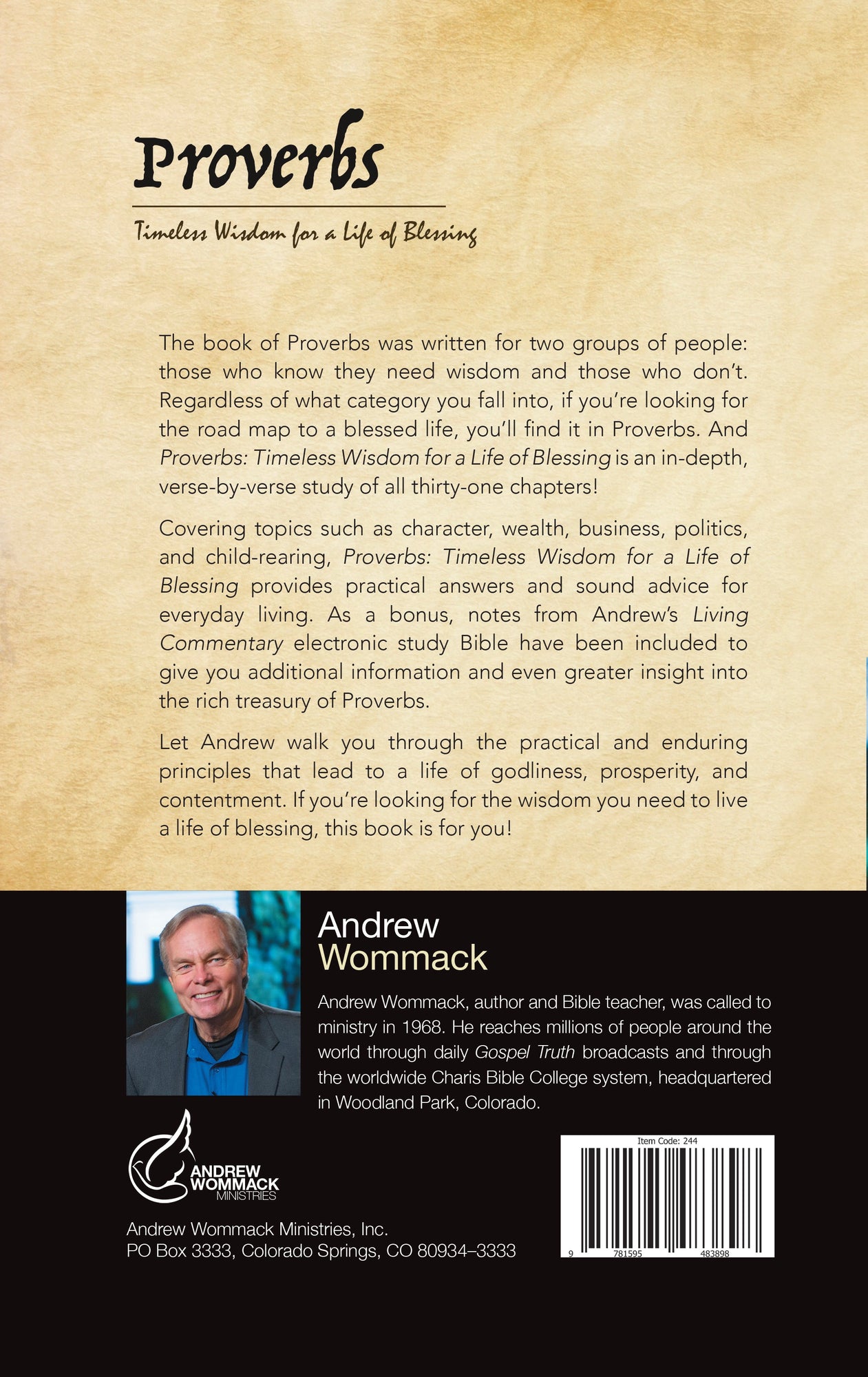 Proverbs: Timeless Wisdom for a Life of Blessing Hardcover – November 15, 2022 Proverbs: Timeless Wisdom for a Life of Blessing Hardcover – November 15, 2022