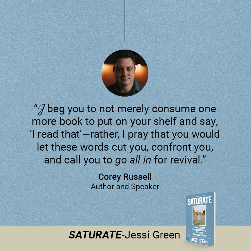 Saturate: Leaving behind Status Quo Religion for a Faith That Really Works Paperback – January 17, 2023 Saturate: Leaving behind Status Quo Religion for a Faith That Really Works Paperback – January 17, 2023