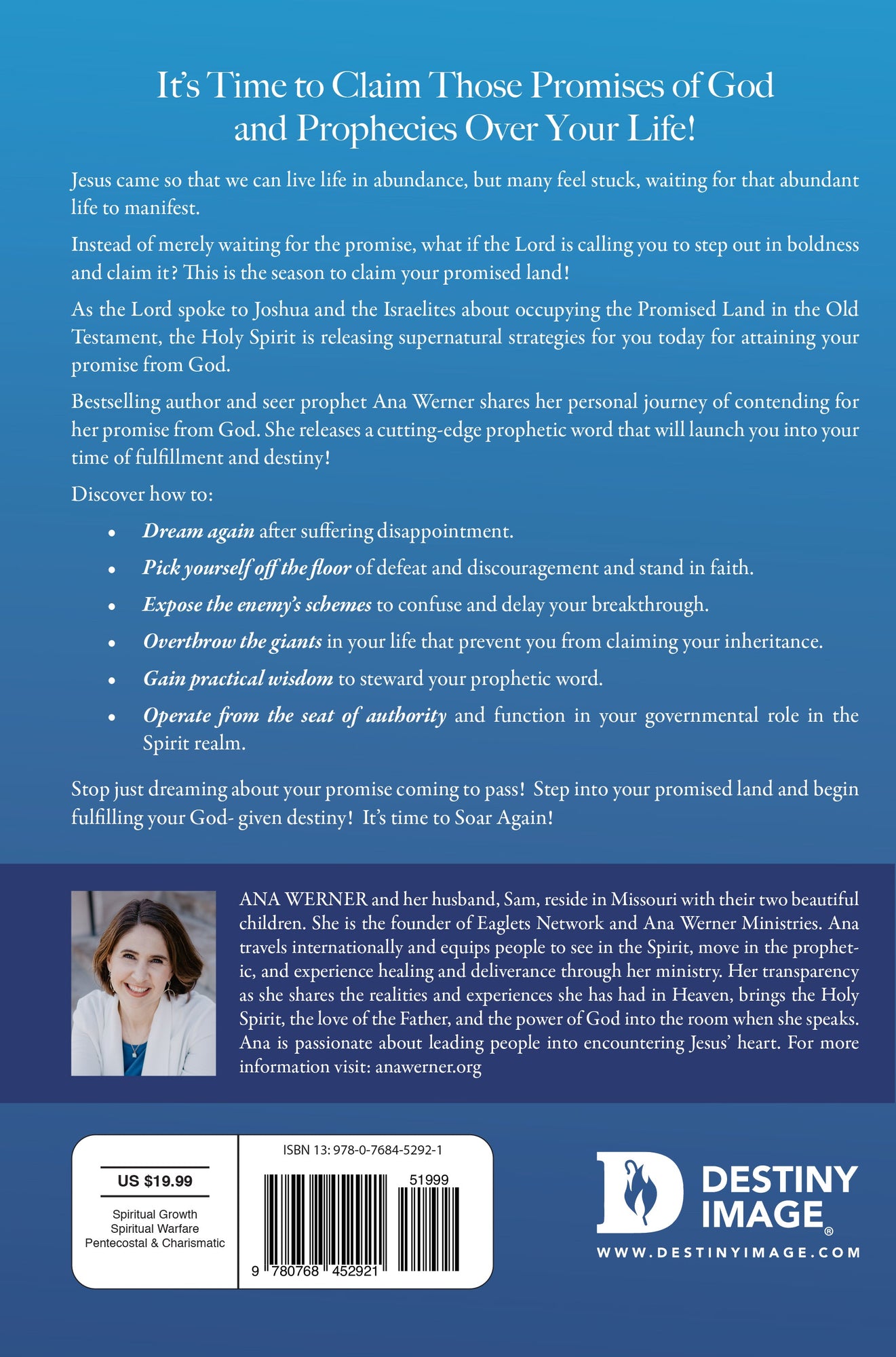 Take the Land: It’s Time to Step Into Your Promise from God Paperback – March 15, 2022 by Ana Werner (Author) Take the Land: It’s Time to Step Into Your Promise from God Paperback – March 15, 2022 by Ana Werner (Author)