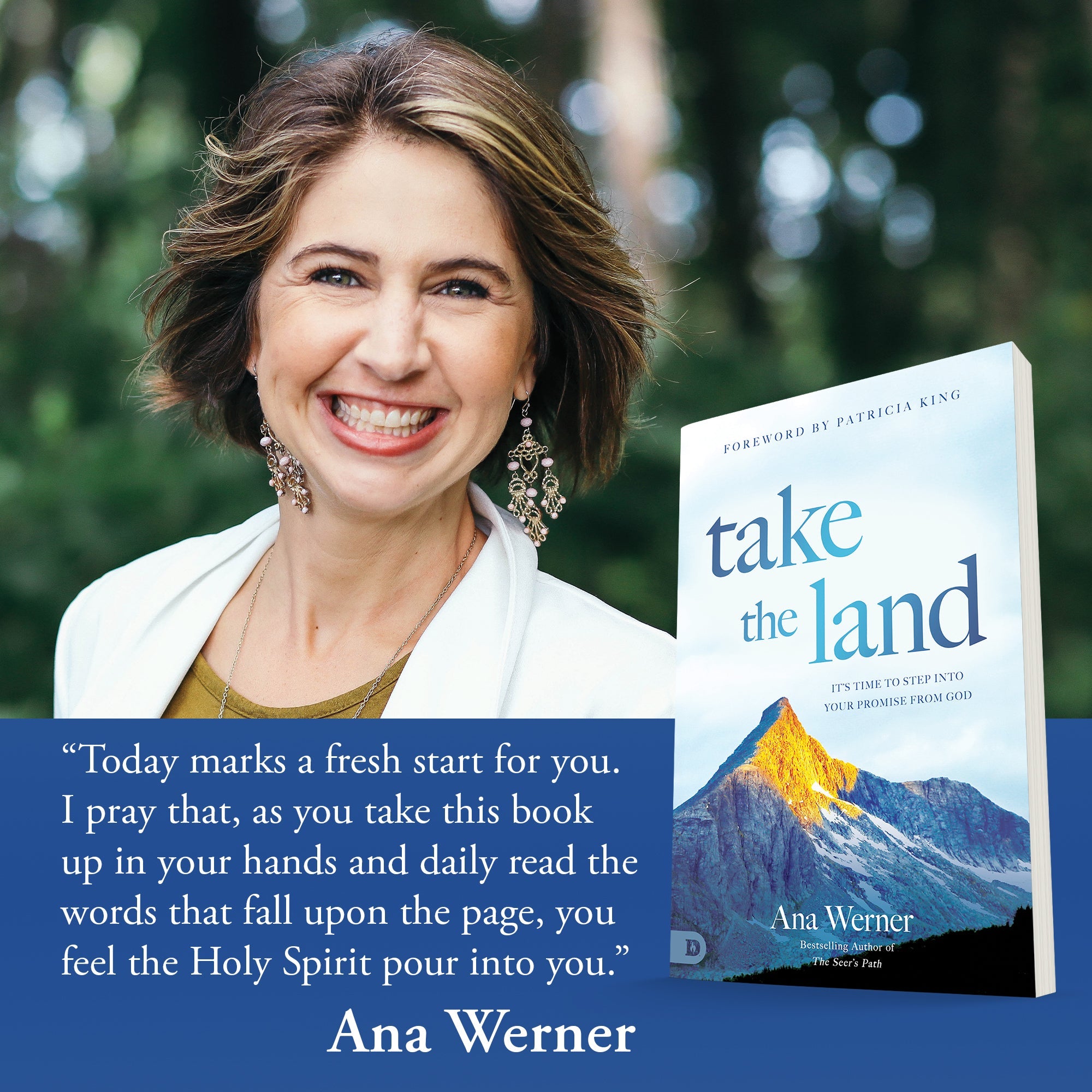 Take the Land: It’s Time to Step Into Your Promise from God Paperback – March 15, 2022 by Ana Werner (Author) Take the Land: It’s Time to Step Into Your Promise from God Paperback – March 15, 2022 by Ana Werner (Author)