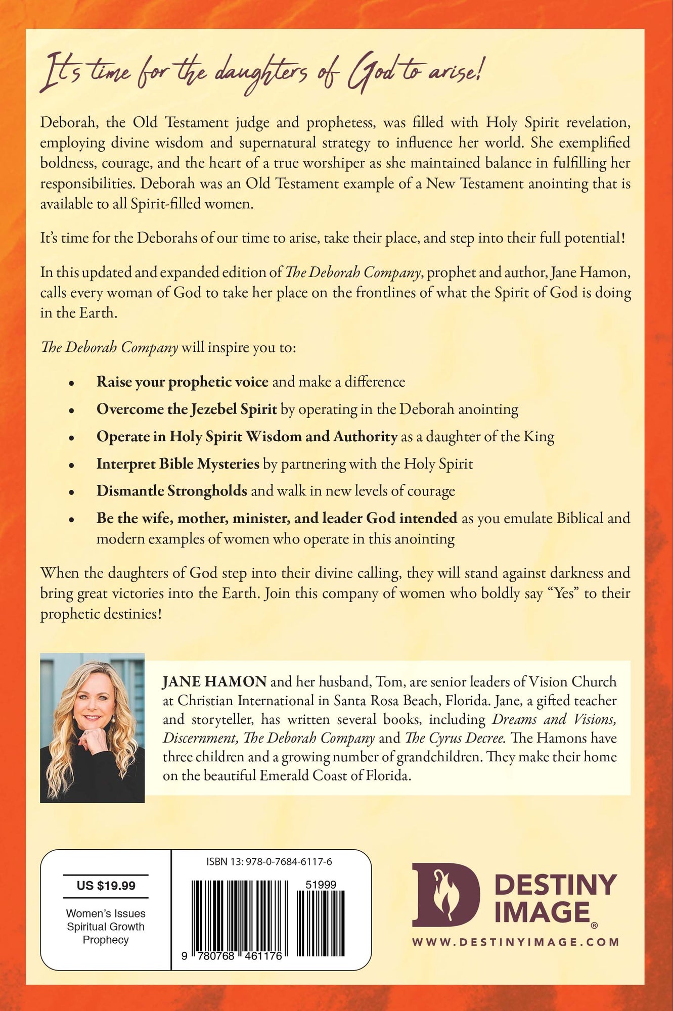 The Deborah Company (Updated and Expanded): A Prophetic Call for Women to Fulfill Their Divine Destiny Paperback – February 15, 2022 by Jane Hamon  (Author) The Deborah Company (Updated and Expanded): A Prophetic Call for Women to Fulfill Their Divine Destiny Paperback – February 15, 2022 by Jane Hamon  (Author)