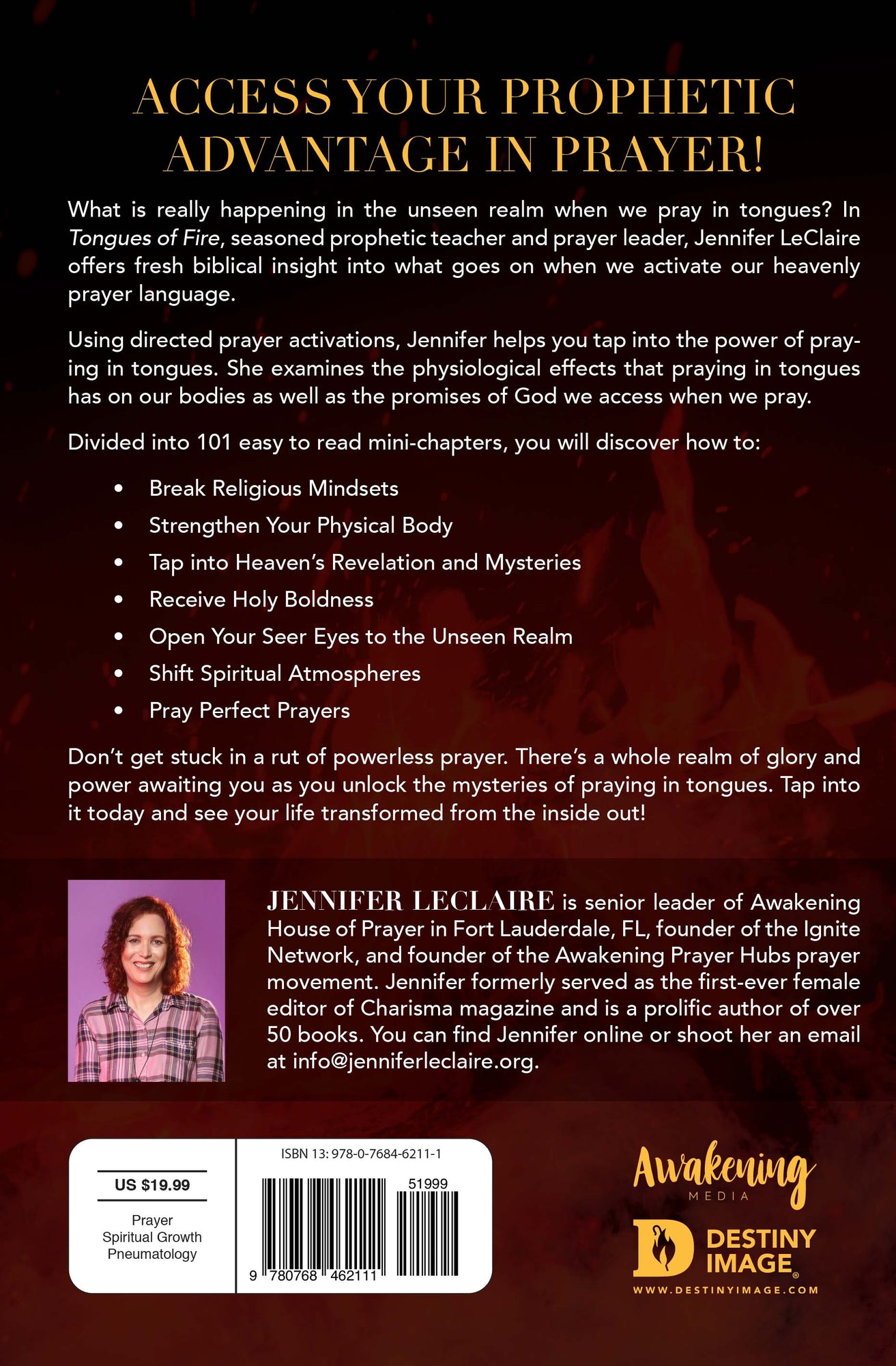 Tongues of Fire: 101 Supernatural Benefits of Praying in the Holy Spirit Paperback – April 19, 2022 Tongues of Fire: 101 Supernatural Benefits of Praying in the Holy Spirit Paperback – April 19, 2022