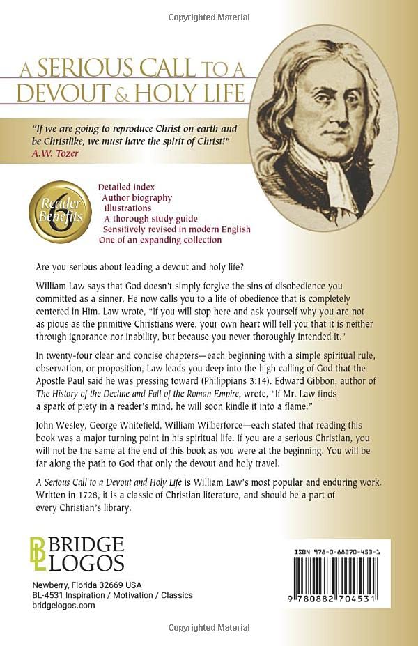 A Serious Call To A Devout And Holy Life - January 2008