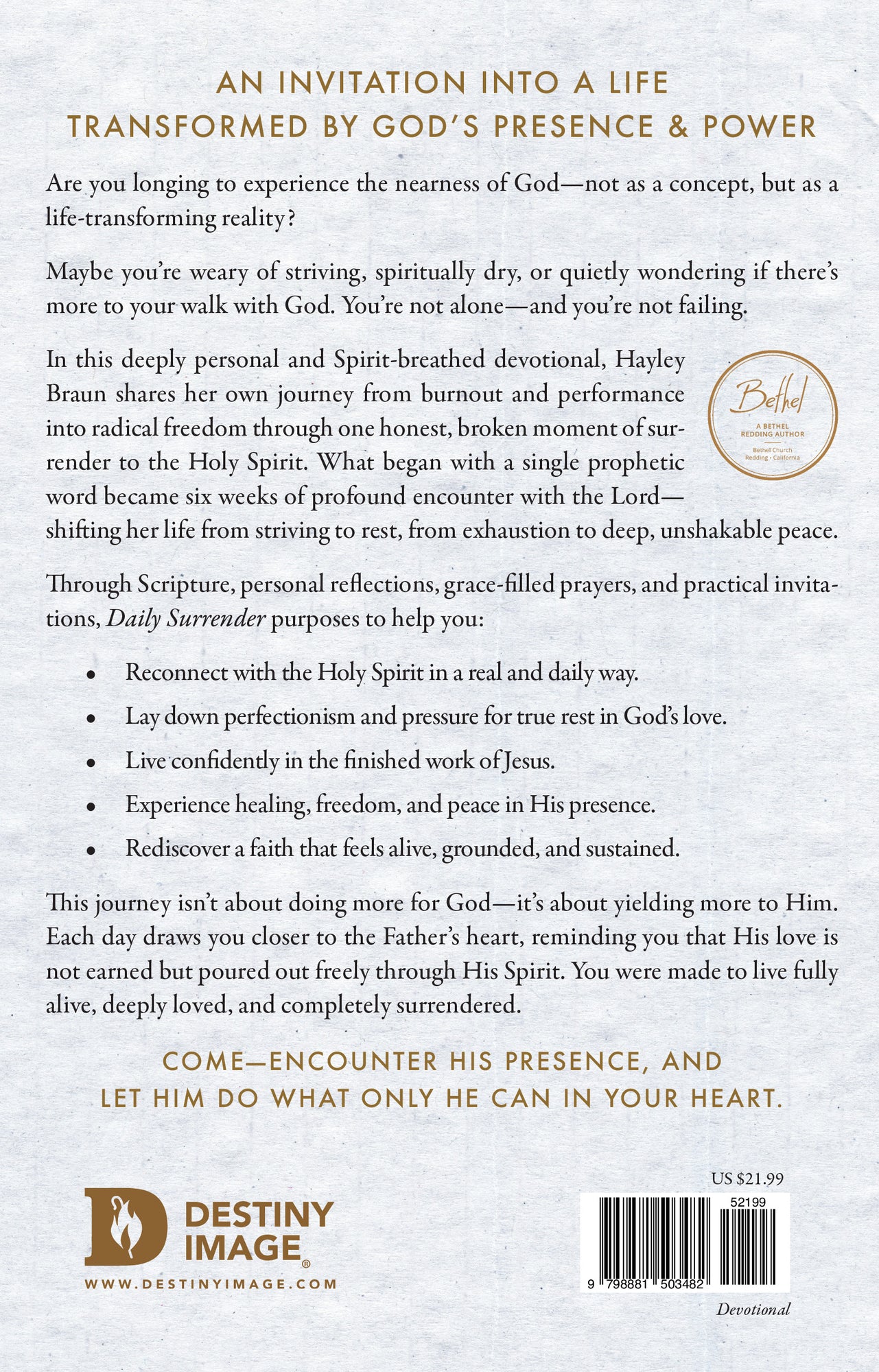 Daily Surrender: 60 Invitations to Encounter the Person, Presence and Power of the Holy Spirit Paperback – September 2, 2025