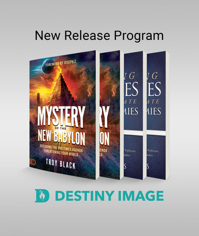 Destiny Image New Release Program - Contains (2 - Mystery of the New Babylon, 2 - Healing Decrees that Activate Angel Armies)