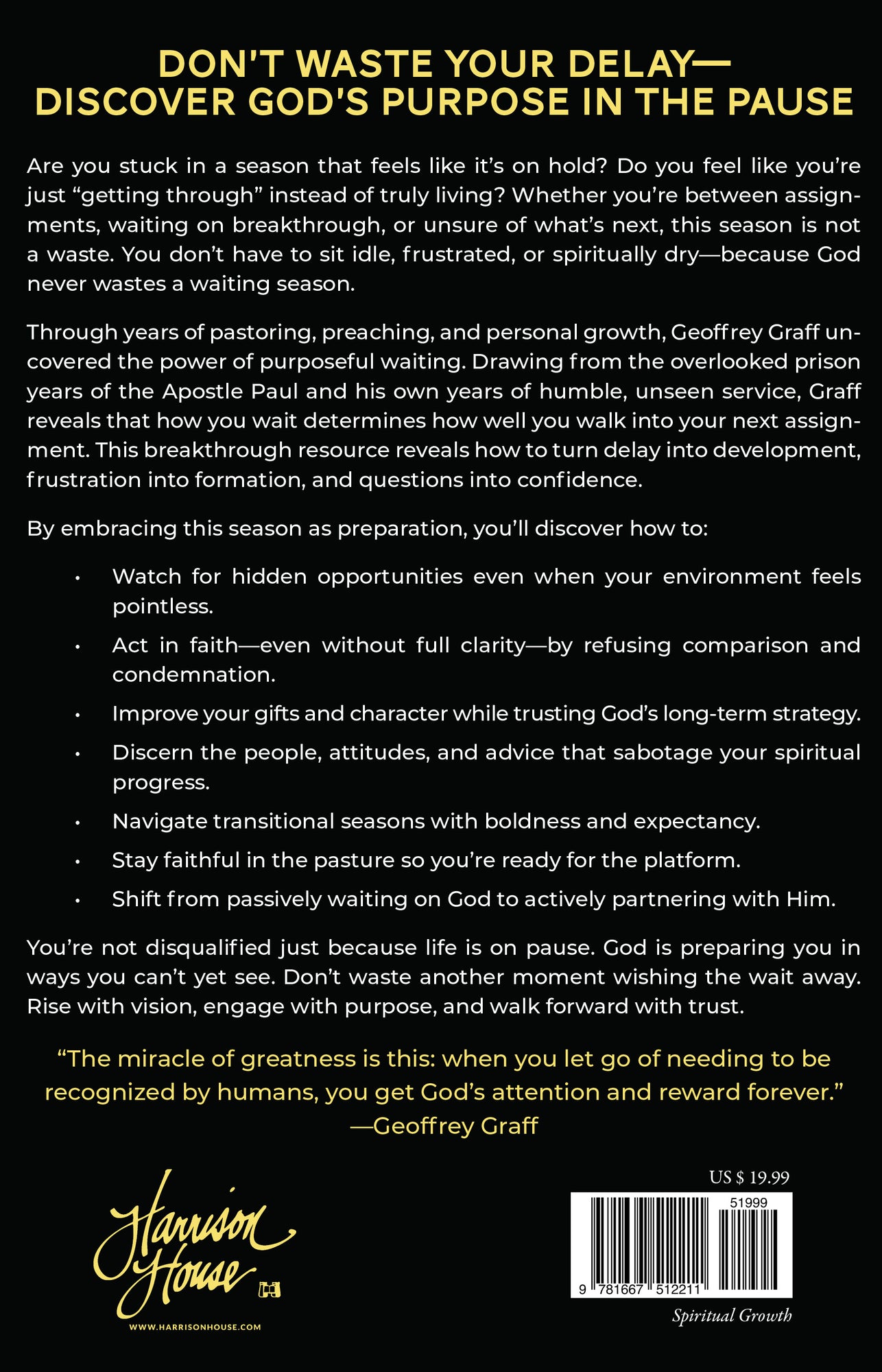 Don't Waste the Wait: 4 Steps to Take When God's Timing Feels Too Slow Paperback – January 6, 2026