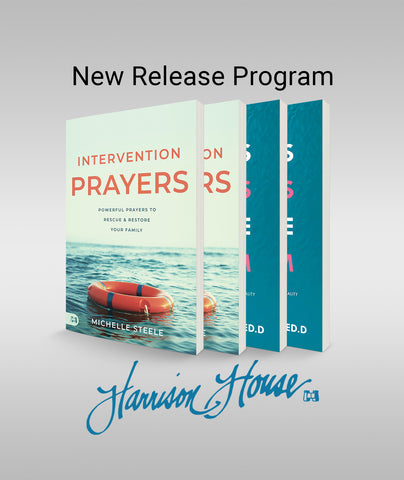 Harrison House New Release Program Contains (2 - Intervention Prayers, 2 - Less Stress, More Calm)