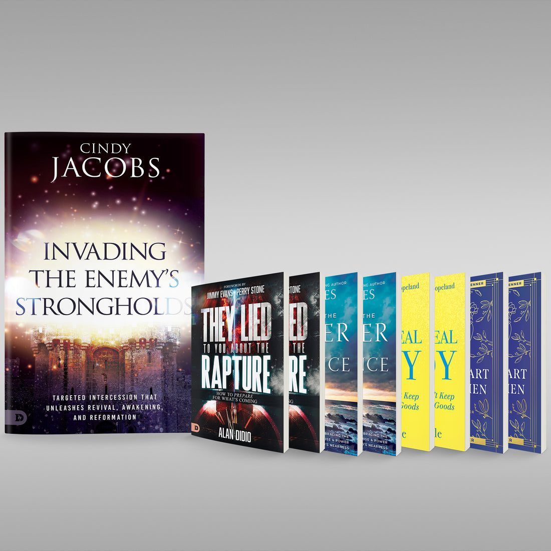 Combined Publishers New Release Program Contains (2 - They Lied to You About the Rapture, 2 - Experience the Power of His Presence, 2- If Satan Can't Steal Your Joy, 2 - God's Heart for Women) + Plus Free Gift