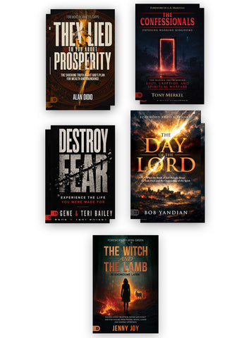 Combined Publishers New Release Program Contains (2 - The Confessionals, 2 - They Lied to You About Prosperity, 2 - Destroy Fear, 2 - The Day of the Lord) + Plus Free Gift