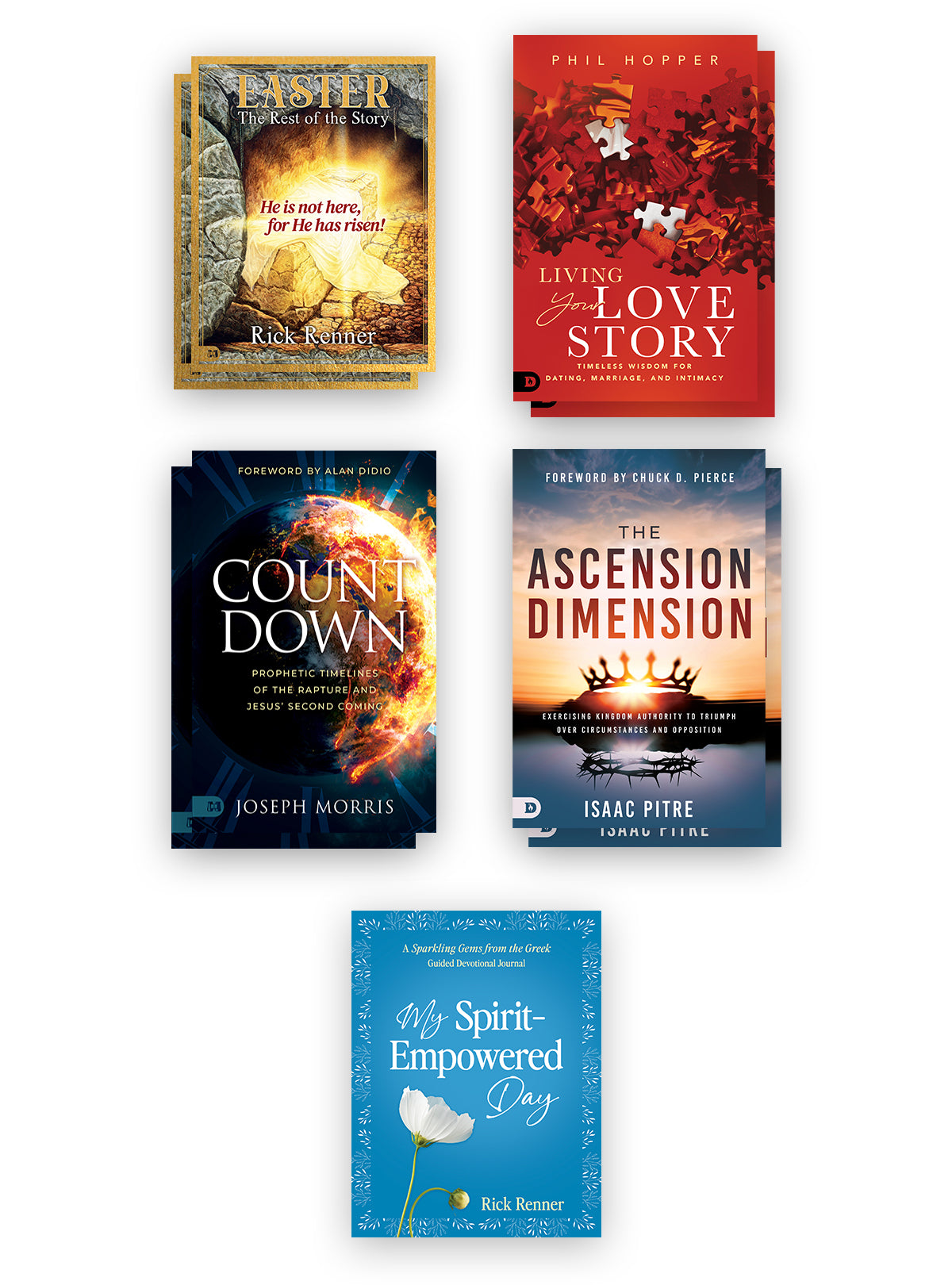 Combined Publishers New Release Program Contains (2 - Easter-The Rest of the Story, 2 - Countdown, 2- The Ascension Dimension, 2 - Living Your Love Story) + Plus Free Gift)