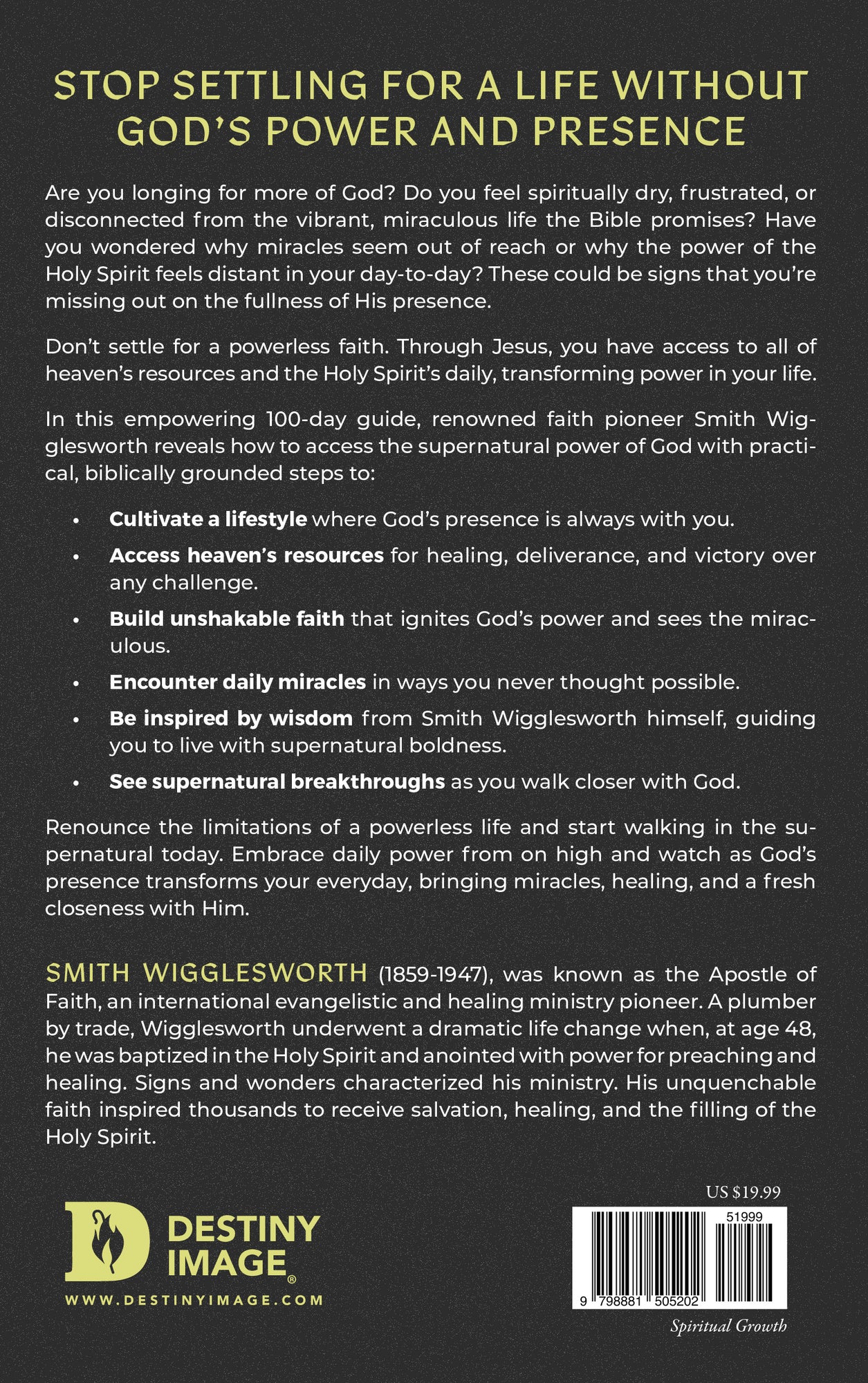 Smith Wigglesworth on Receiving Daily Power from on High: 100 Days of Hosting the Spirit's Power and Presence in Your Everyday Life Paperback – February 3, 2026