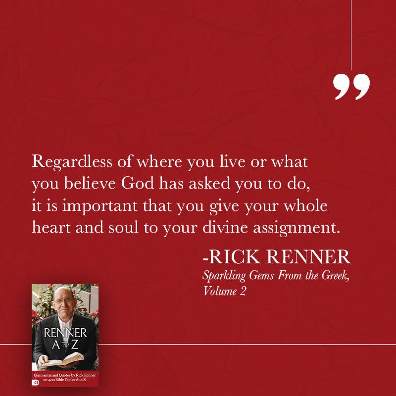 Renner A to Z: Quotes and CommentsComments and Quotes by Rick Renner on 400 Bible Topics A to Z! by Rick Renner on Bible Topics A to Z! Paperback – June 4, 2024