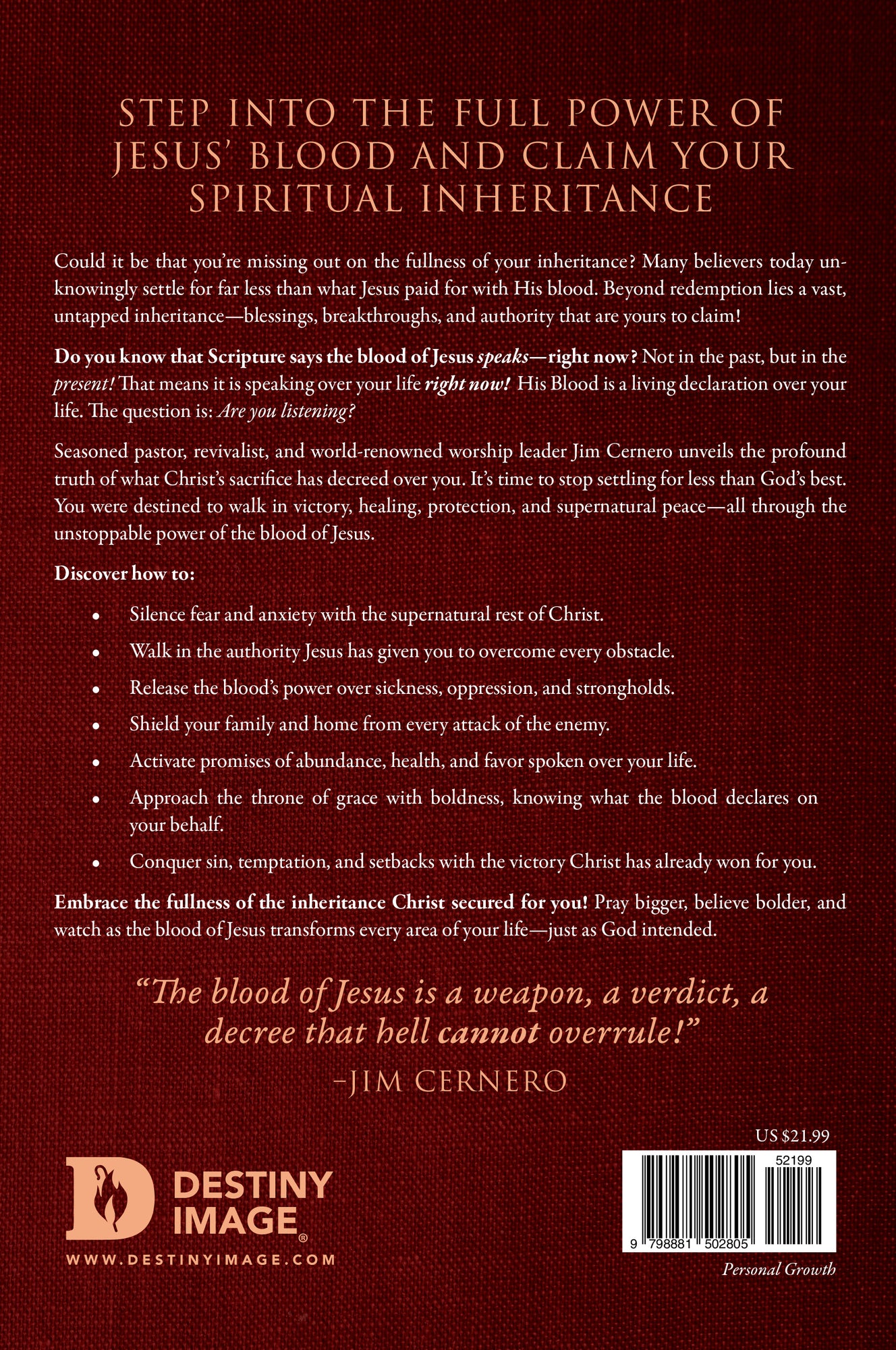 The Blood's Decree: Receive the Divine Healing, Protection, and Blessing That Jesus' Blood Speaks Over You Paperback – October 7, 2025