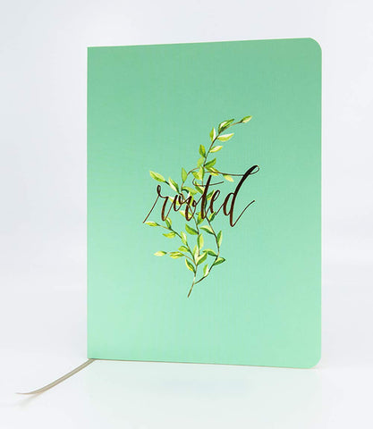 The Grove Journal, Rooted (Green): Soft-touch 160 Page Lined 5.5” x 7.5” Journal (Diary, Notebook) Paperback – October 15, 2019