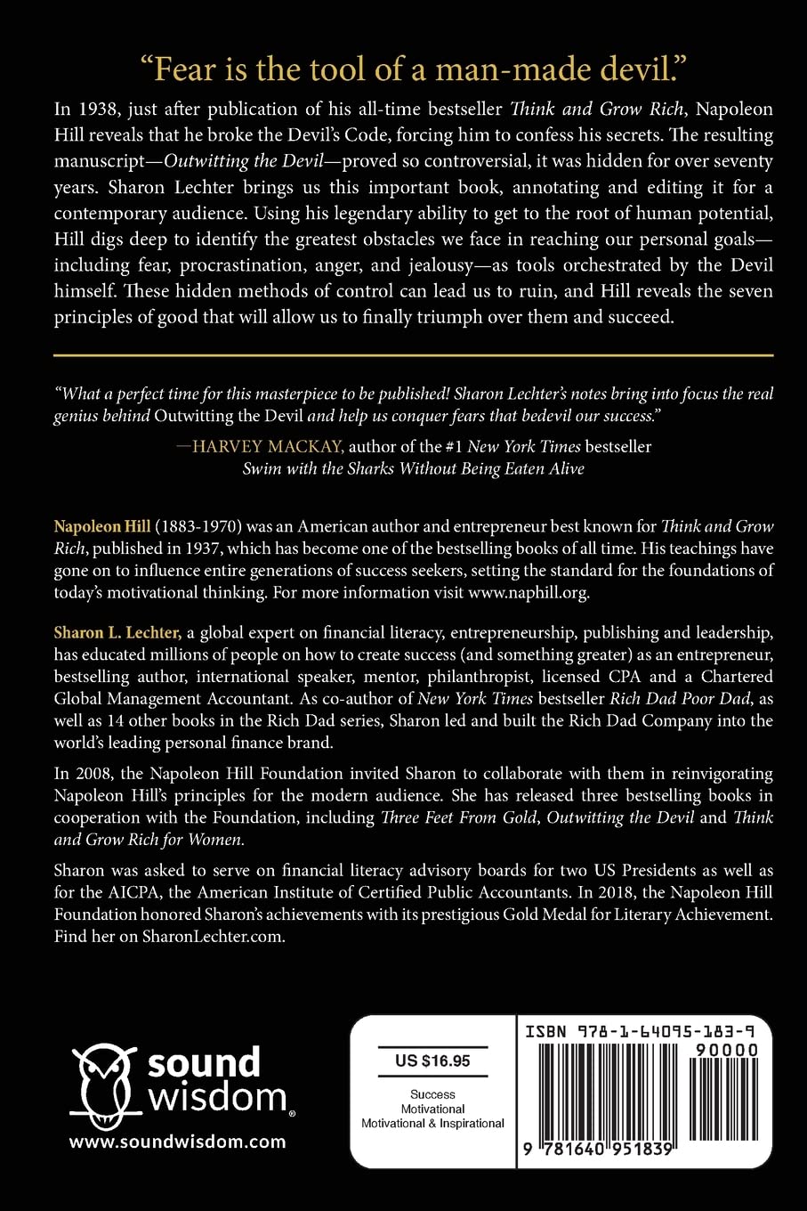 Outwitting the Devil: The Secrets to Freedom and Success (Official Publication of the Napoleon Hill Foundation) Paperback – April 14, 2020