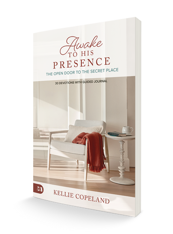 Awake to His Presence: The Open Door to the Secret Place, 30 Devotions with Guided Journal Paperback – January 1, 2023