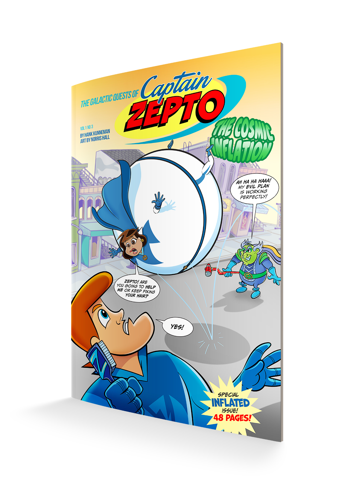 The Galactic Quests of Captain Zepto: Issue 3: The Cosmic Inflation (Galactic Quests of Captain Zepto, 3) Paperback – September 20, 2022