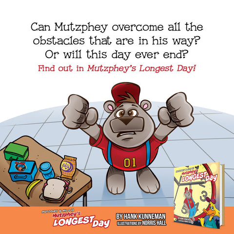 Mutzphey and Milo in Mutzphey's Longest Day (Hardcover) November 7, 2023