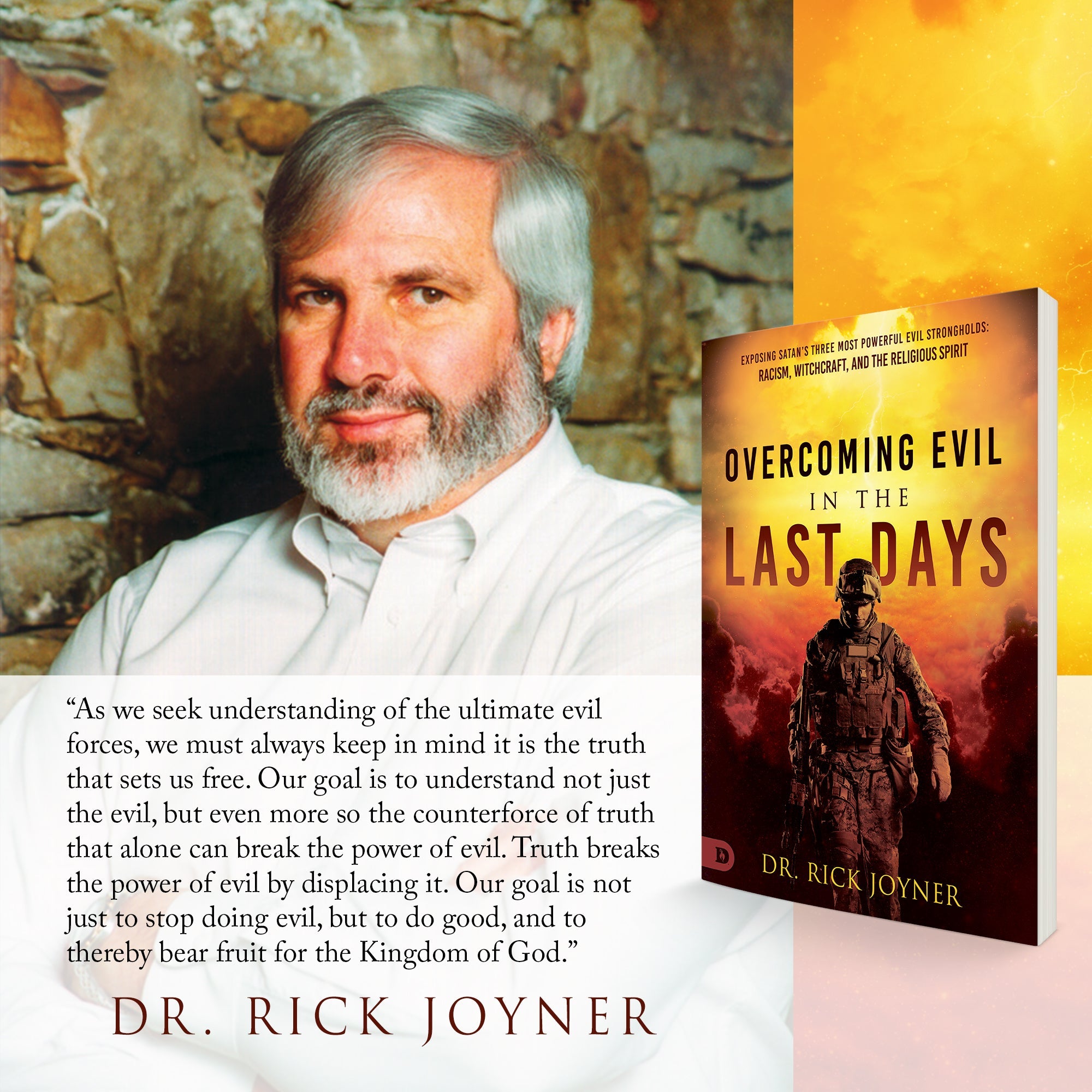 Overcoming Evil in the Last Days: Exposing Satan's Three Most Powerful Evil Strongholds: Racism, Witchcraft, and the Religious Spirit Paperback – September 20, 2022