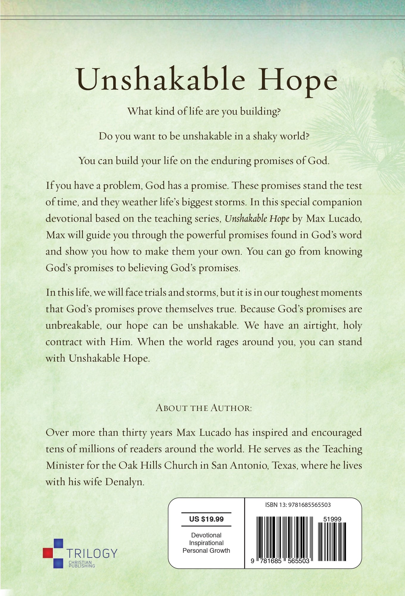 Unshakable Hope Devotional: Building Our Lives on the Promises of God Paperback – September 20, 2022